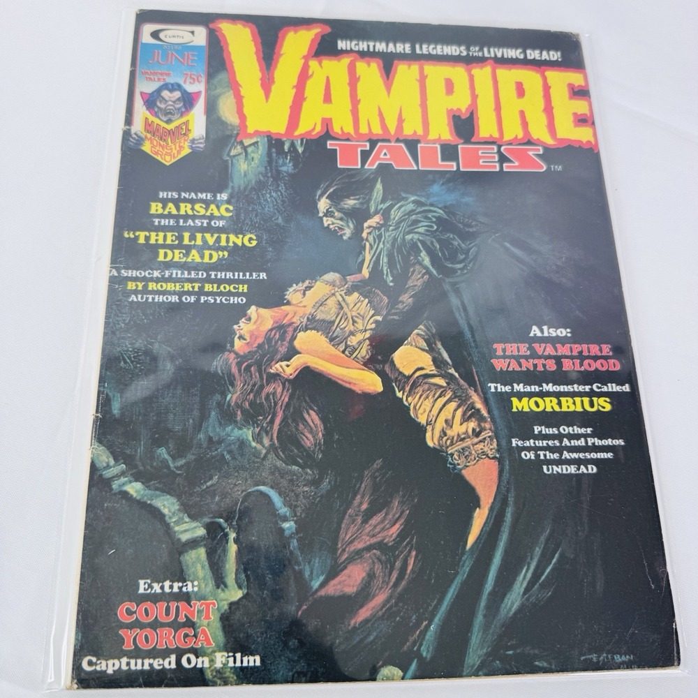 Vampire Tales 5 (Marvel Curtis 1974) Key Morbius Origin